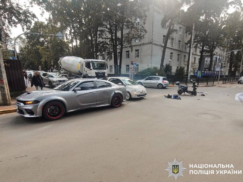 На Бучанщині мотоцикліст зазнав травм у дорожній аварії
