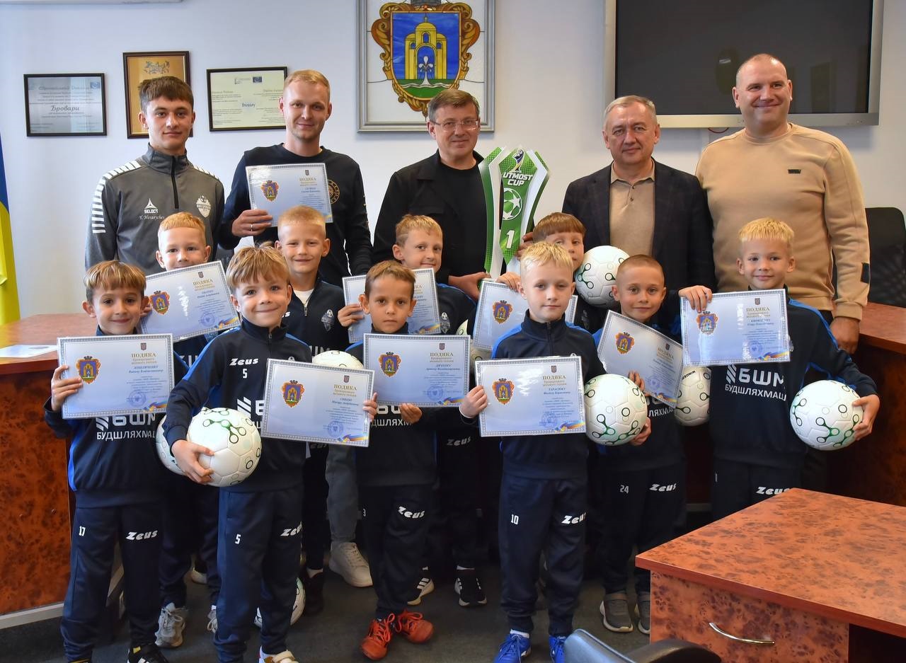 У Броварах привітали юних футболістів із перемогою на UTMOST CUP