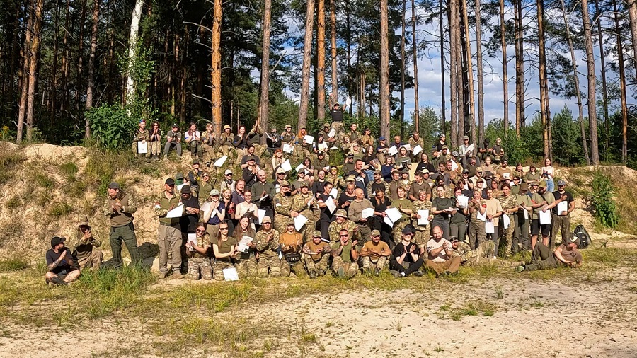 На Київщині підготували ще понад 100 жителів області до нацспротиву
90% навчання проходило на полігоні