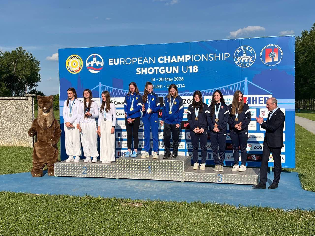 Жіноча команда Київщини — чемпіонки Європи U-18 зі стендової стрільби