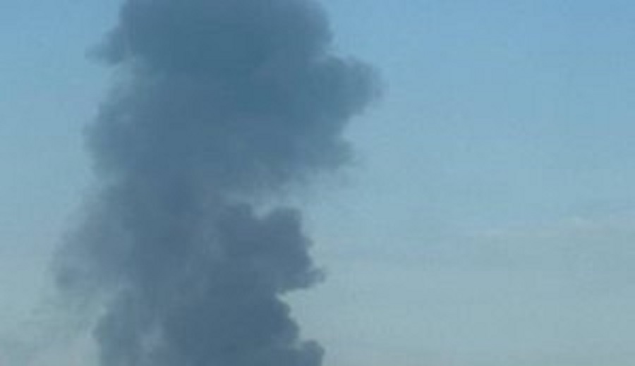 У Бучанському районі через атаку виникла пожежа на підприємстві