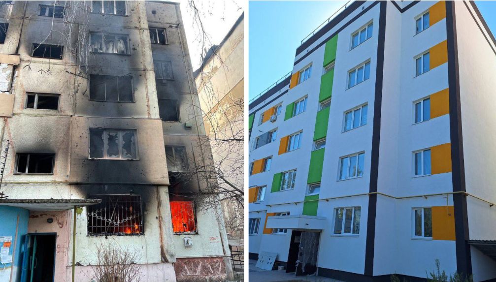 У Макарові мешканці зруйнованої п’ятиповерхівки готуються до повернення