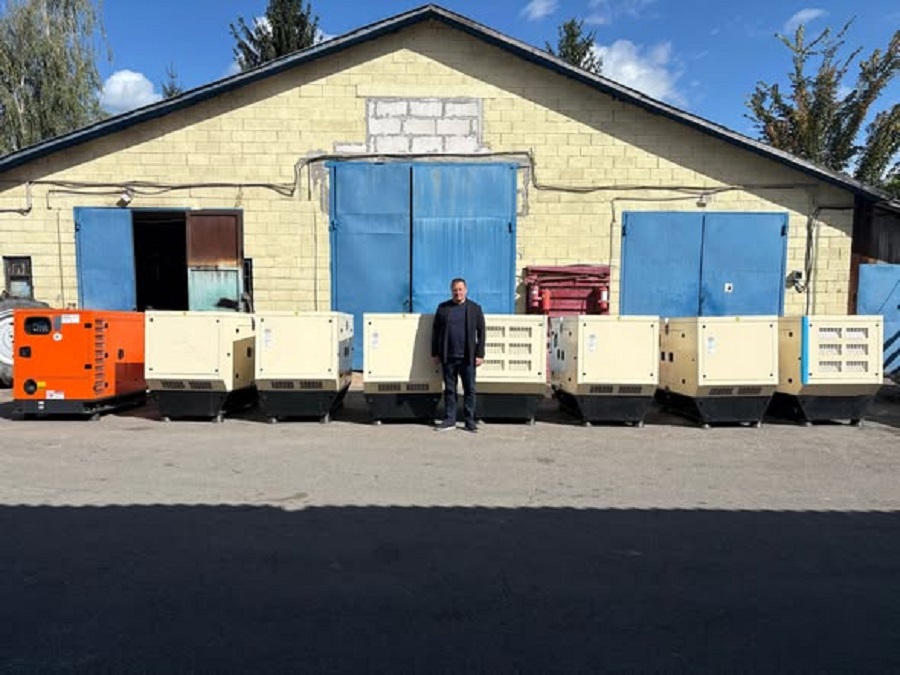 Білогородська громада отримала 9 генераторів для посилення енергостійкості