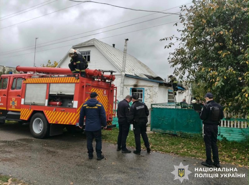 На Київщині під час пожежі в приватному будинку загинула 88-річна жінка