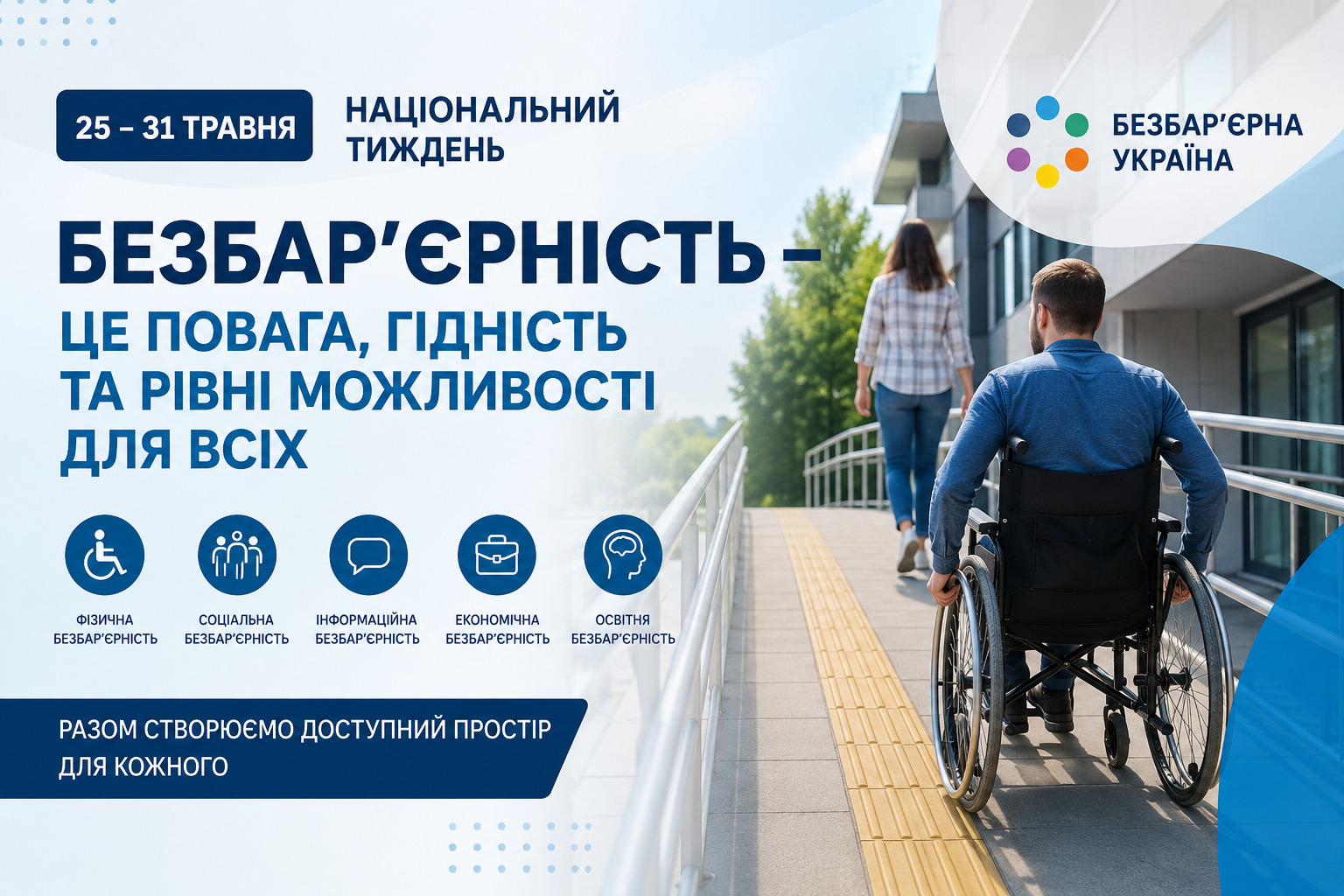 Тиждень безбар’єрності на Київщині: акцент на інклюзії та доступності