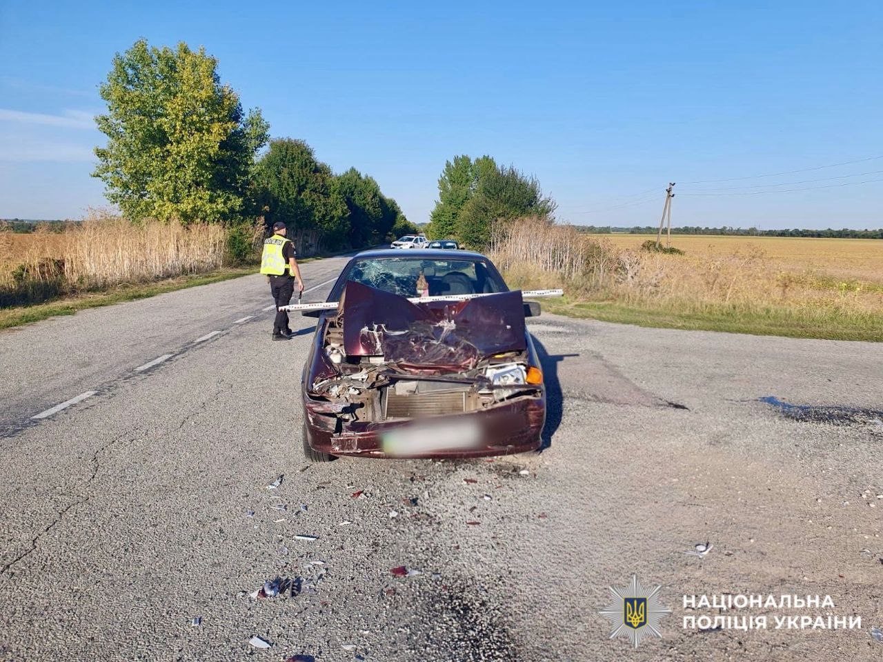 Поліцейські Київщини розслідують ДТП за участю двох автівок: одного з водіїв ушпиталили