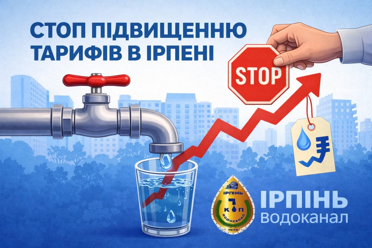 В Ірпені призупинили підвищення тарифів на воду