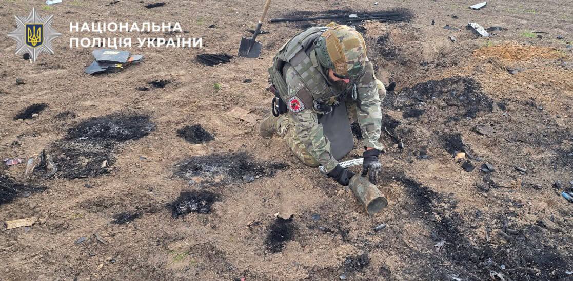 На Бориспільщині знешкодили бойову частину ворожого безпілотника