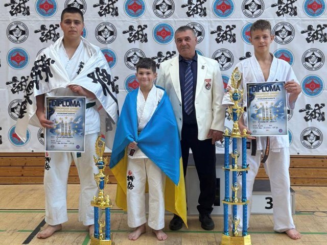 Броварські каратисти вибороли золото та бронзу на чемпіонаті Європи в Німеччині