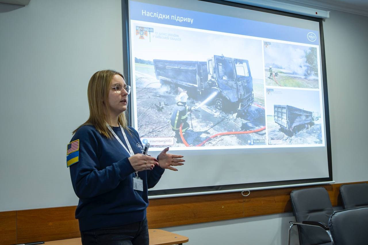 У Бучанській міській раді пройшла лекція з мінної безпеки від The HALO Trust