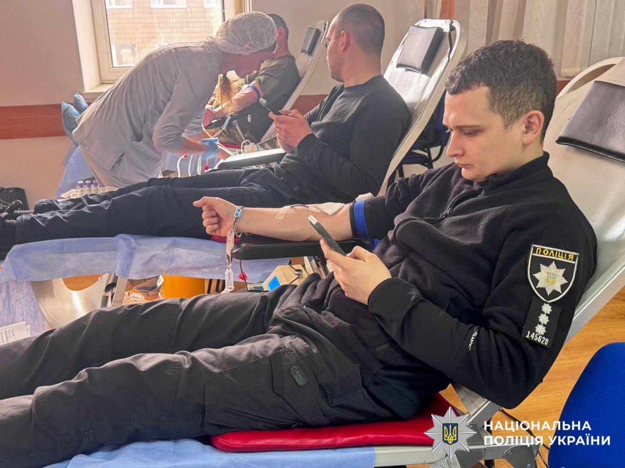 Поліцейські Київщини долучилися до донорства крові