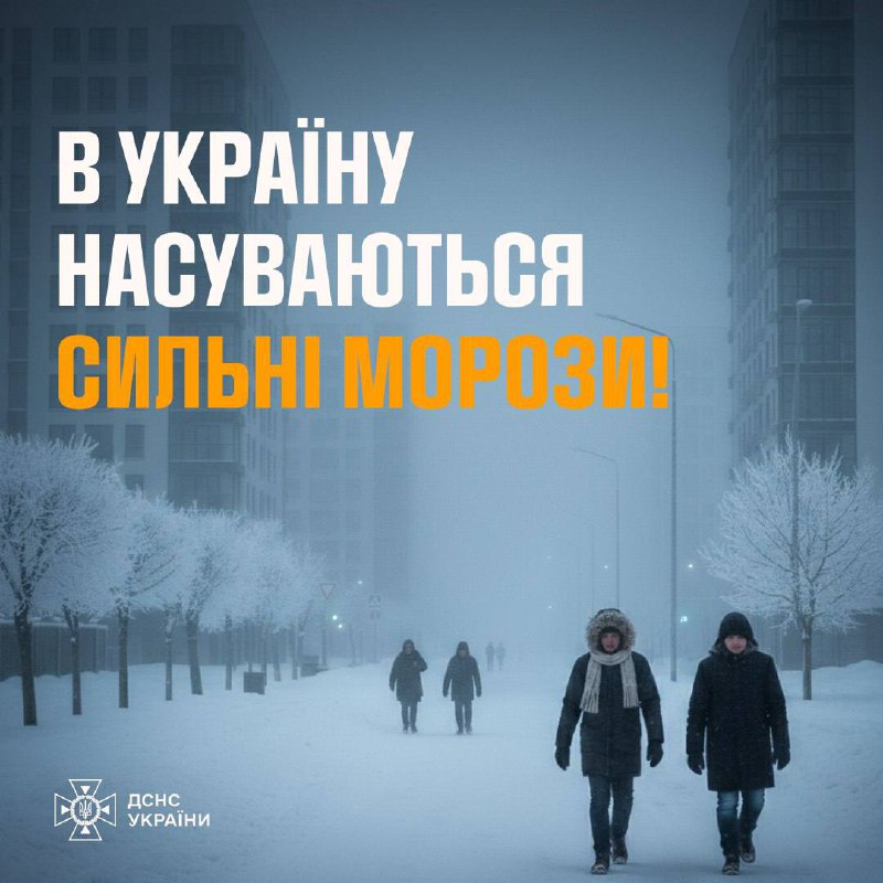 В Україну насуваються сильні морози: мешканців Київщини попереджають про негоду