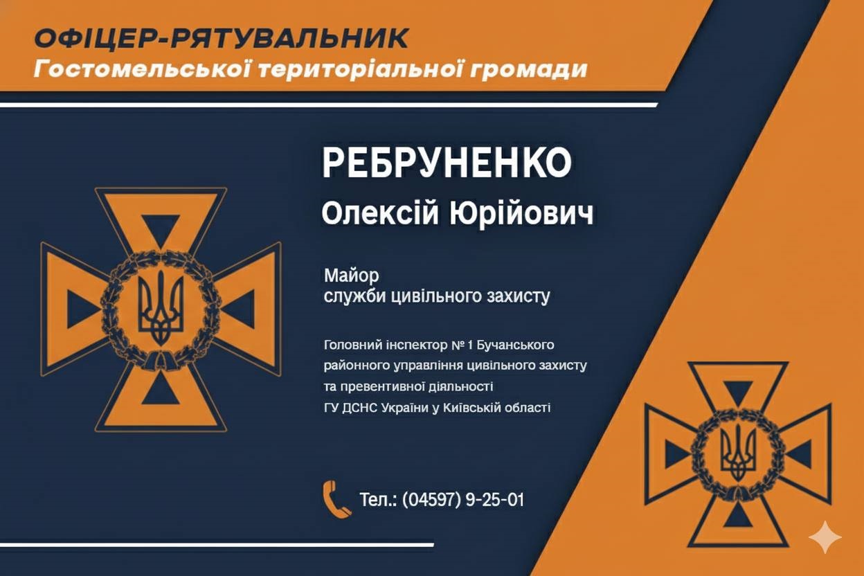 У Гостомелі запрацював проєкт «Офіцер-рятувальник громади»