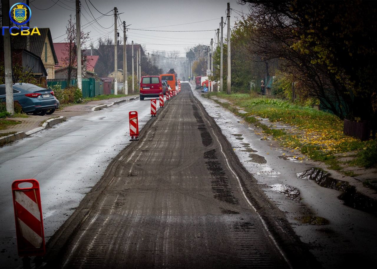 У Гостомелі розпочали ремонт Свято-Покровської вулиці