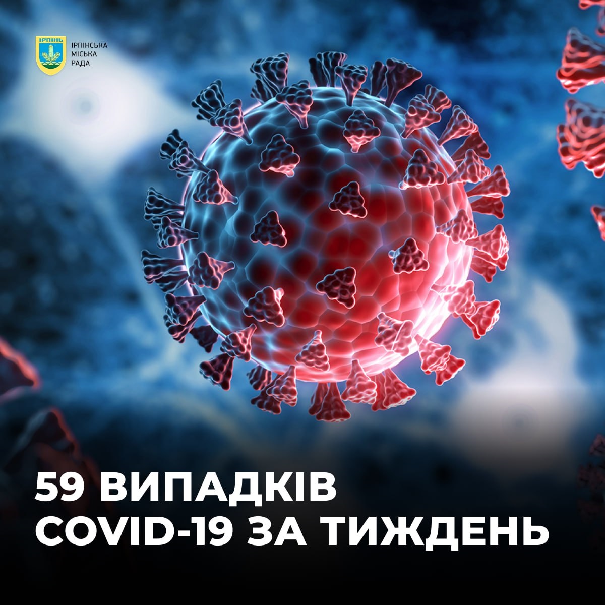 Ірпінська громада фіксує спад COVID-19: 59 нових випадків за тиждень