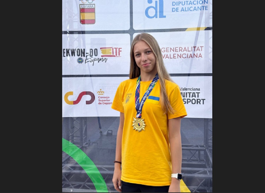 Спортсменка з Глевахівської громади здобула золото Кубка світу з таеквон-до в Іспанії