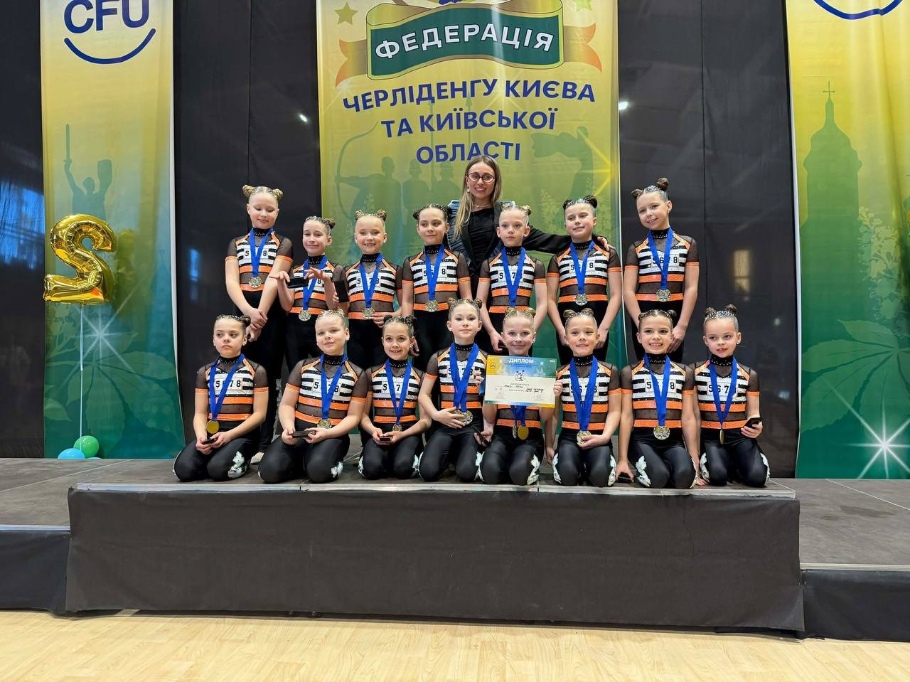 У Бучі визначили переможців чемпіонату з черліденгу та мажорет-спорту