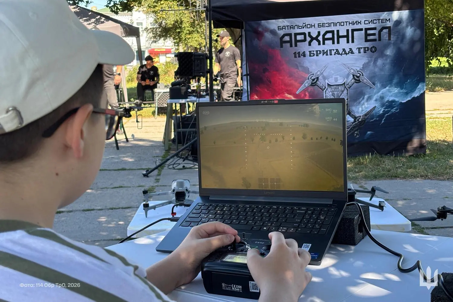 114 бригада ТрО провела у Білій Церкві виставку безпілотних систем