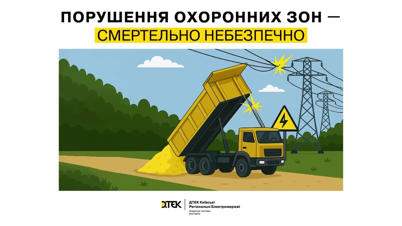 На Київщині через недбалість за півроку постраждали 129 енергооб’єктів ДТЕК