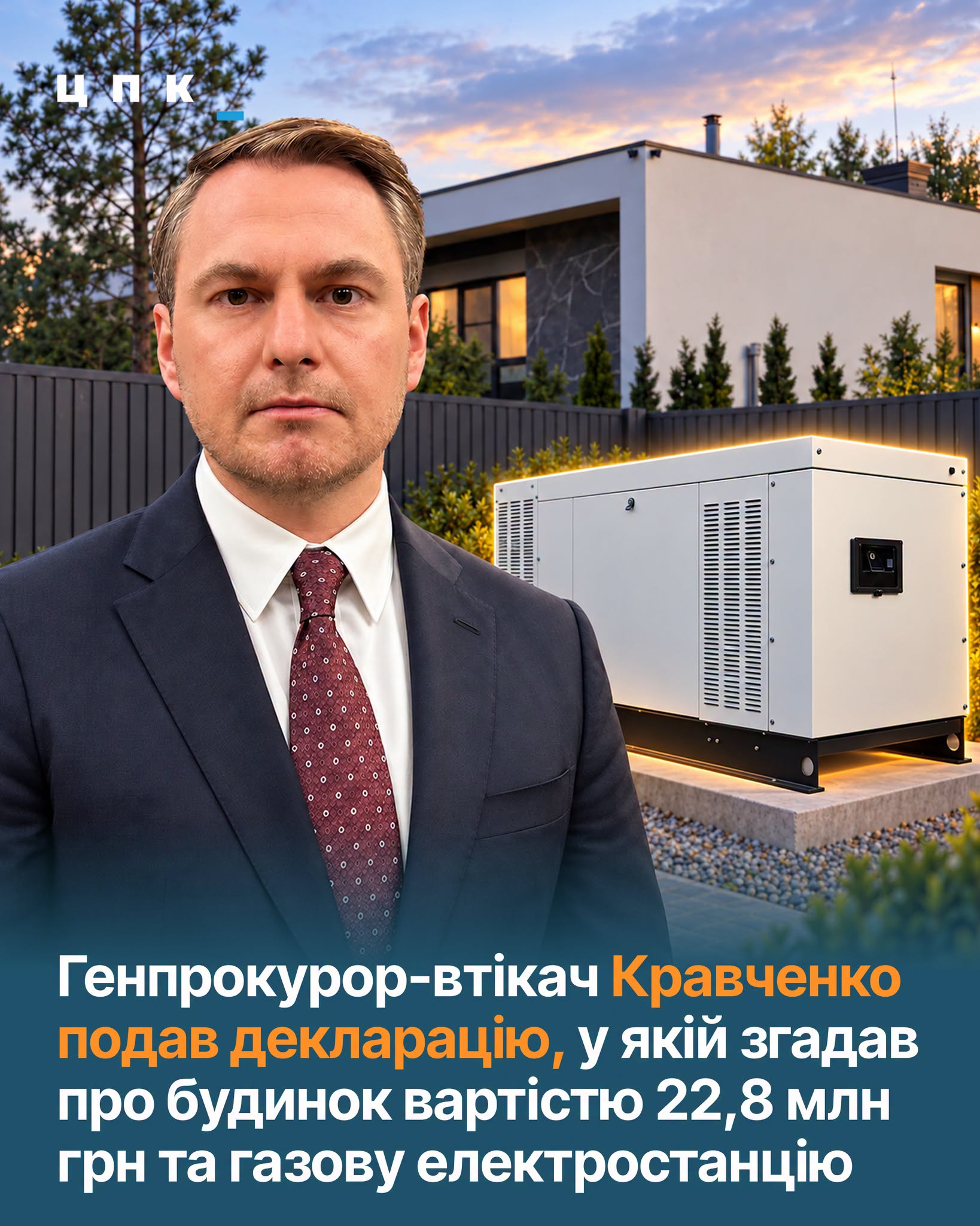 Будинок за 22,8 млн грн і газова електростанція: що задекларував ексгенпрокурор Руслан Кравченко