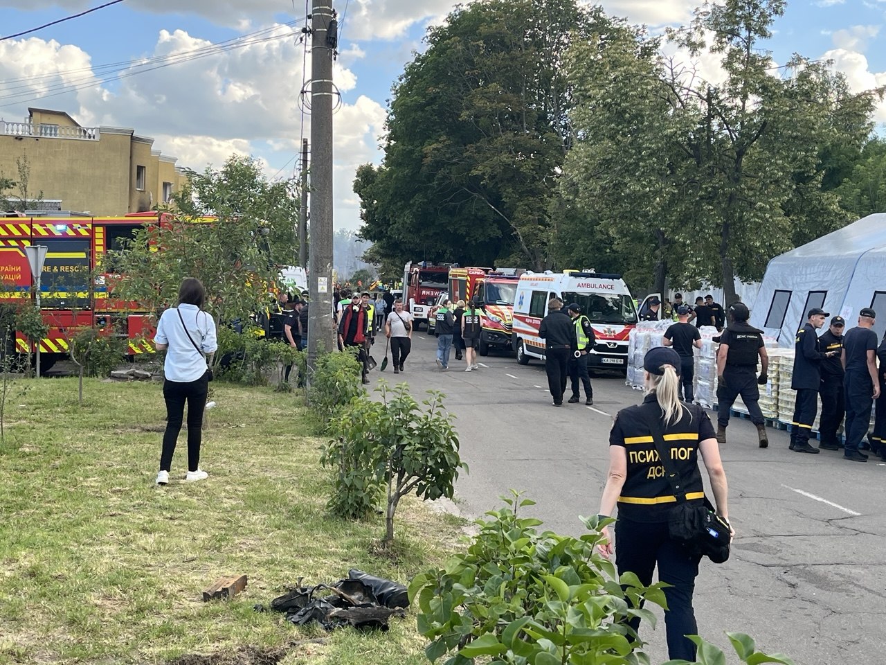 Після російської атаки у Вишневому поліція не пустила журналістів ІА «Моя Київщина» до місця події