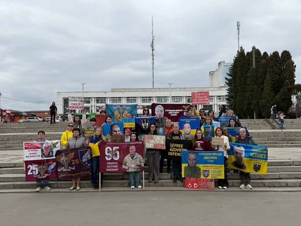 У Білій Церкві відбулася акція на підтримку полонених та зниклих безвісти захисників