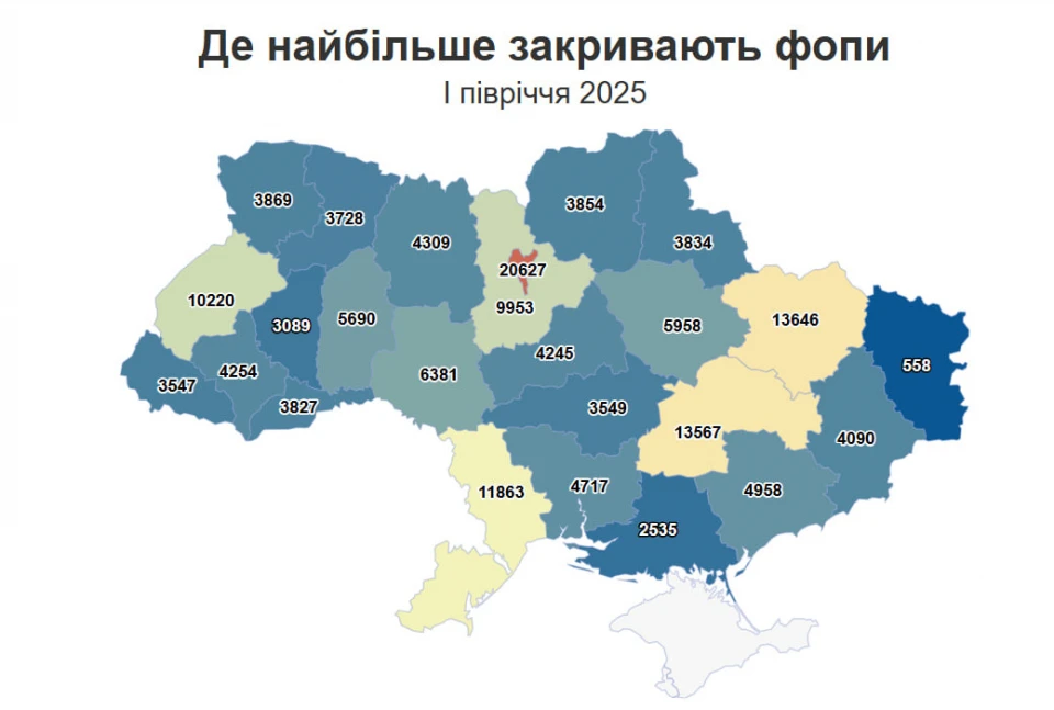 На Київщині - тенденція до відкриття власної справи
Понад 61% нових ФОПів цього року відкрили жінки — це майже 84 тисячі справ