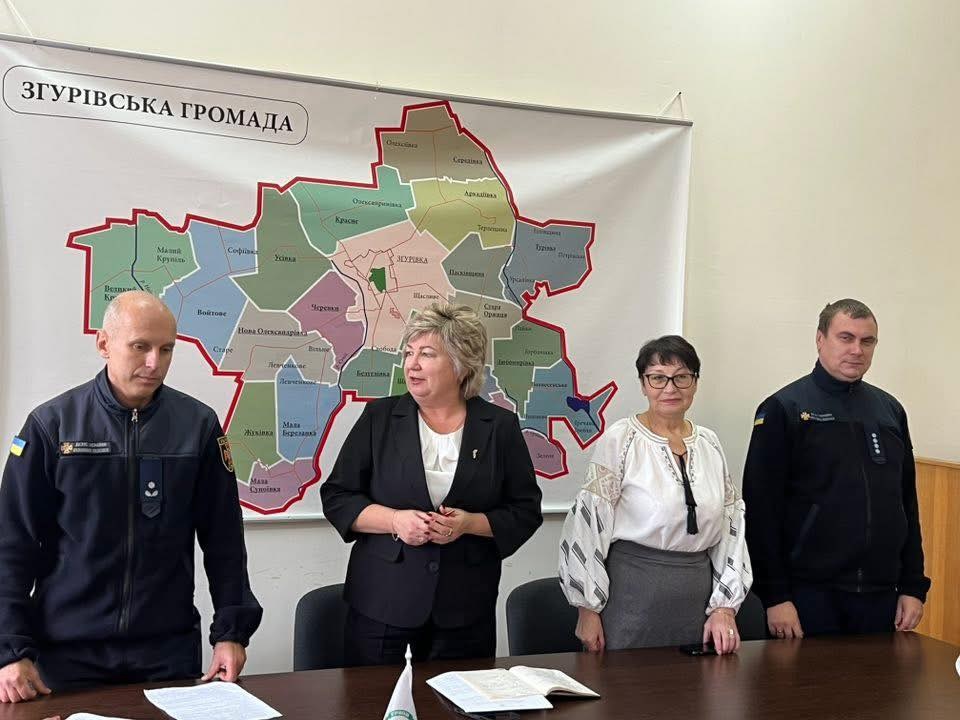 У Згурівській громаді розпочали роботу офіцери-рятувальники у межах нового проєкту МВС (ФОТО)