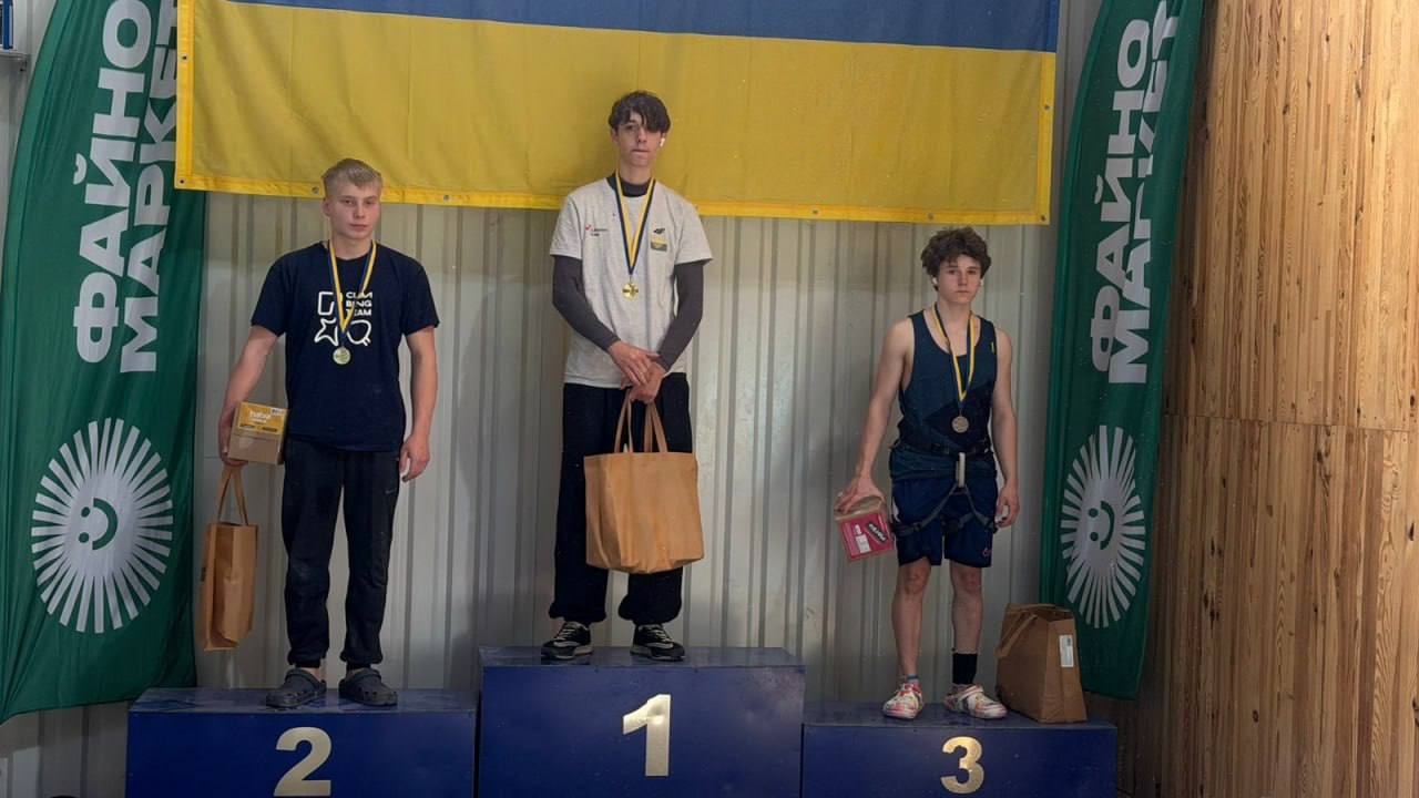 Білоцерківець Максим Шпічка став чемпіоном України зі скелелазіння